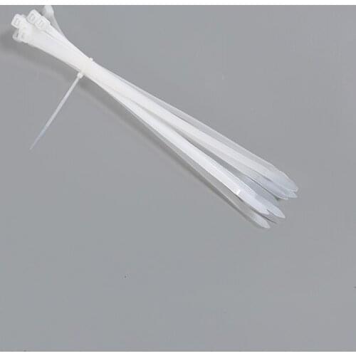 White 4X100mm self-locking plastic nylon tie cable tie fastening ring cable tie zip wraps strap nylon cable tie