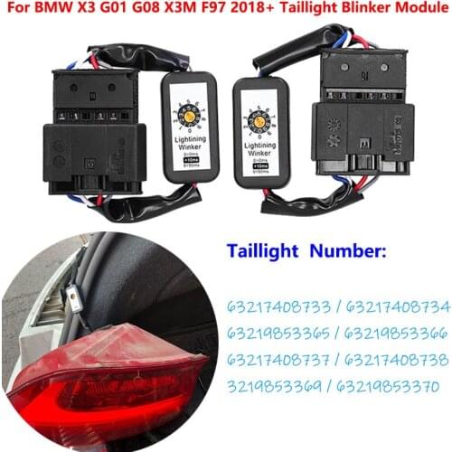 For BMW X3 G01 G08 X3M 2018+ Taillight Blinker Car Dynamic Turn Signal Indicator LED Taillight Add-On Module Cable Wire Harness