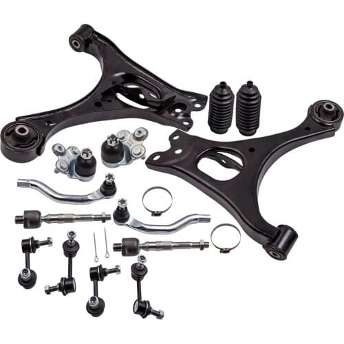 For Honda Civic 2006 2007 2008 2009 2010 2011 14pc Front Lower Control Arm Ball Joint Sway Link Tierod