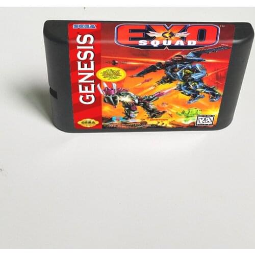 EXO-Squad - 16 Bit MD Game Card for Sega Megadrive Genesis Video Game Console Cartridge