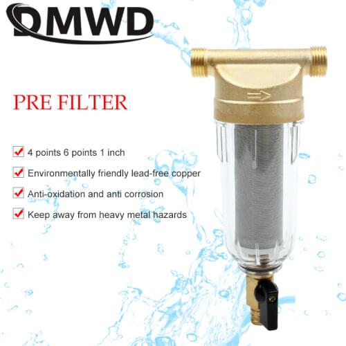DMWD Front Water Filter Central Pre-filter Front Purifier Water Filter Cartridge Remove Rust Contaminant Sediment Pipe