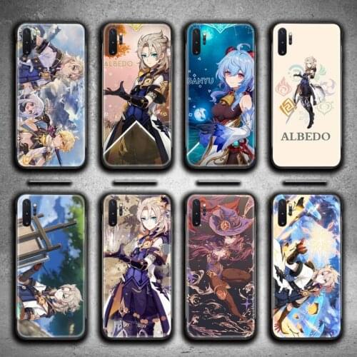 Genshin Impact Albedo Game Phone Case For Samsung Galaxy Note20 ultra 7 8 9 10 Plus lite M51 M21 M31S J8 2018 Prime