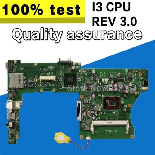 X401A motherboard For Asus X501A X301A X401A Laptop Motherboards REV3.0 Maibboard With i3 Processor HM76 Motherboard S-4