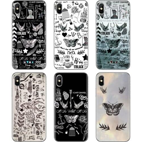 For Xiaomi Redmi 2 S2 3 3S 4 4A 5 5A 5 6 6A 7A 9 9T 9C 9A Pro Pocophone F1 Soft Skin Case One Direction Tattoos harry butterfly