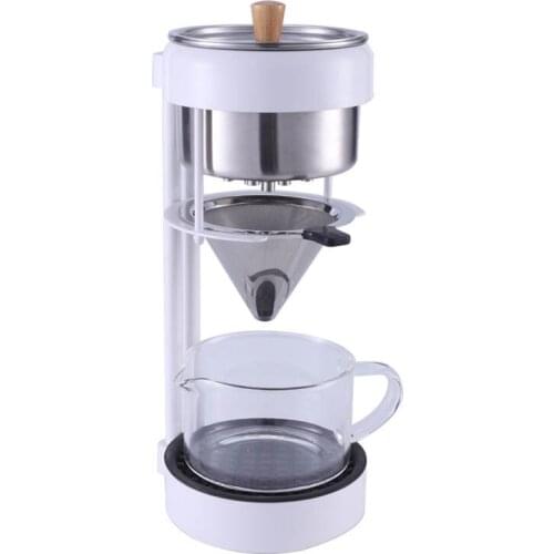 Stainless Steel Hand Coffee Machine Coffee Drip Pot With Reusable Metal v60 Filter For Espresso Coffee