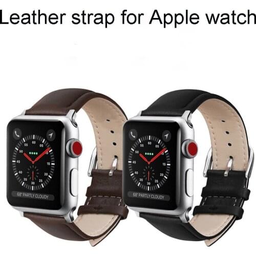New vintage leather watchbands for iwatch bracelet Apple watch band 44mm 40mm 42mm 38mm series 4 3 2 1 watch strap
