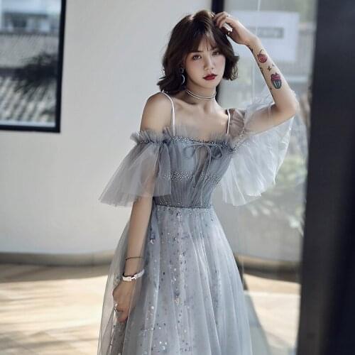Sexy V-neck Evening Dress fashion Lace up Wedding Party Dresses Prom Gown Off Shoulder 2019 New