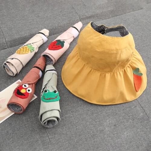 Childrens Empty Top Hats for Boys and Girls Summer Thin Sunshade Sun Hats Baby Sun Protection Big Brim Sandals Fisherman Hats