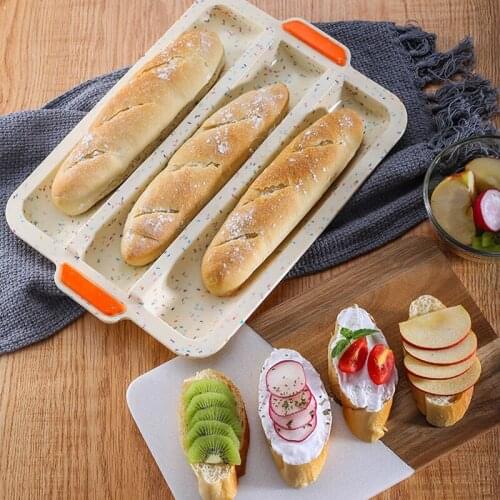 Silicone Cake Mold Baking Bread French baguette Mold Muffin pizza Cake Mold kitchen Bakeware Tray Mould Cake Baking Tools