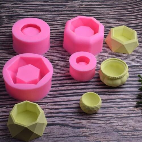 Diamond Shaped Silicone Mold Flower Pot Variety Of Succulent Plant Cement Flower Pot Silicone Mold DIY Green Plant Pot Mold