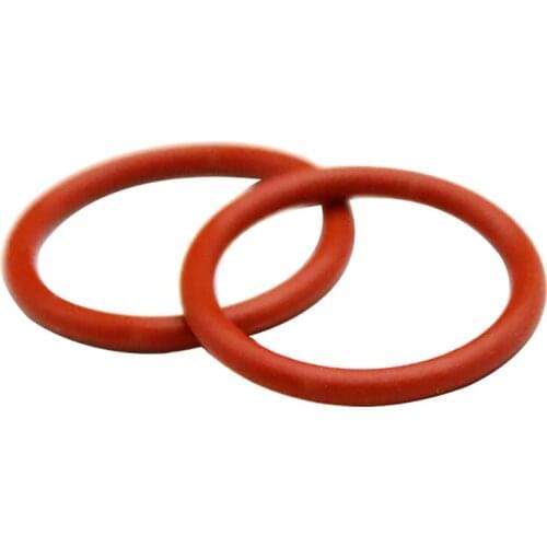 10pcs 3mm Cross Section O-Rings Red Rubber Silicone Food grade silicone Various size