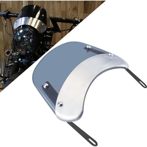 Universal Motorcycle Windshield Wind Deflector Windscreen Universal Fit For Royal Enfield Ducati Scrambler SUZUKI