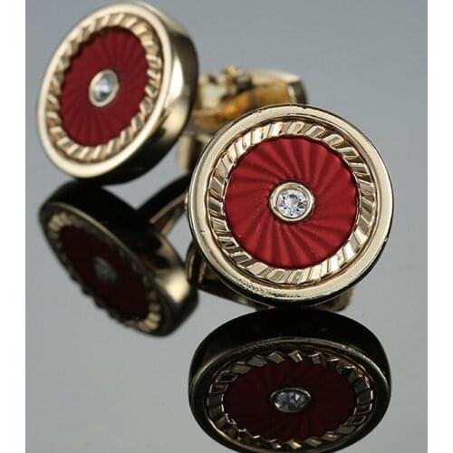 High quality mens Cufflinks new fashion fashion jewelry gold Cufflinks mens business shirt suit button pin gift