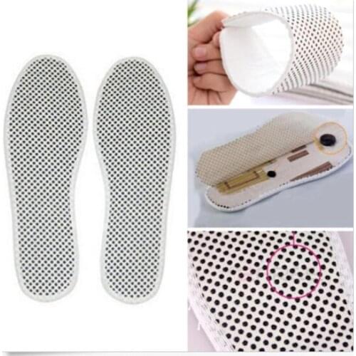 1Pair Self heating insole Tomalin infrared magnetic therapy warm Slimming sole massage Insole Massage Foot Care Shoe Pad