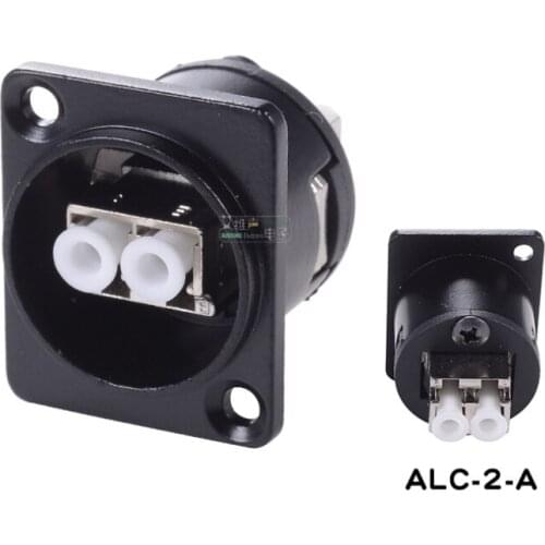 1Pcs cabinet D-type 86 panel installation 2-core optical fiber LC-LC dual-pass docking module socket ALC-2-A XLR base