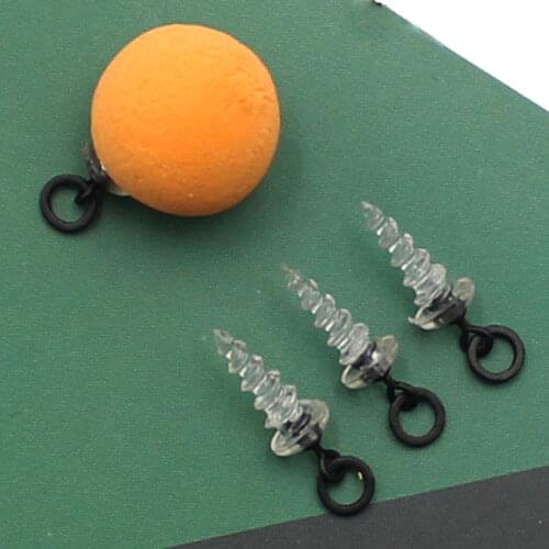 10PCS /20PCS carp fishing 360 ° bait screw accessories for hook stop carp hair Chod Ronnie Rig Pop Pop UP Boilies Stop tool