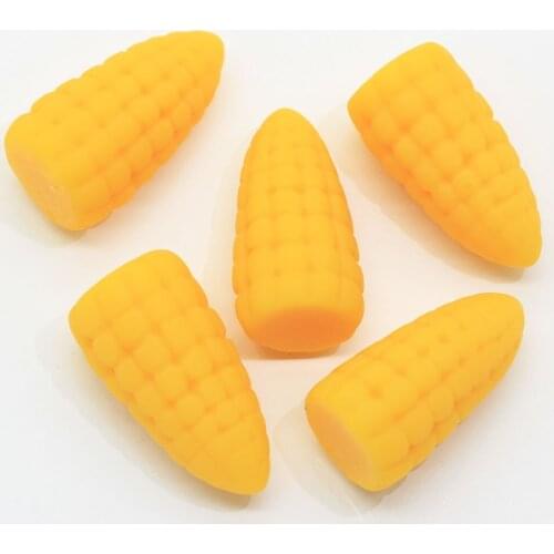 20/50pcs DIY Accessories Toys New Resin Vegetable 3D Corn Supplies Filler For Fluffy Clear Crystal