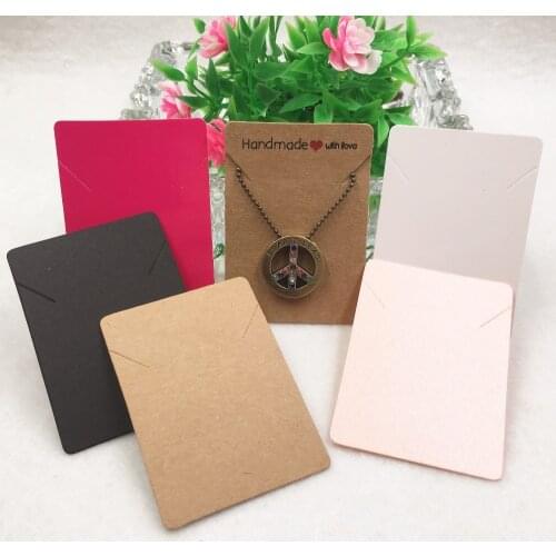 50Pcs/Lot Craft Blank Bracelet Necklace Display Card Ladies Jewelry Accessory Product Display Package Card Accept customization