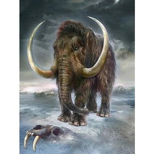 Diamond Painting Full Drill Elephant Embroidery Cross Stitch Animal Mosaic Mammoth Wall Stickers Diamond Art