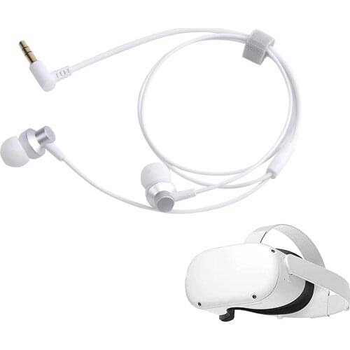 VR Accessories For Oculus Quest 2 VR Headset Deep Bass Headphone Wire Earphone 3D 360 Degree Sound Earphones For Oculus Quest2