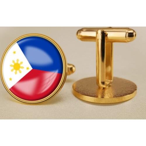 Coat of Arms of Philippines Filipino Flag National Emblem Cufflinks
