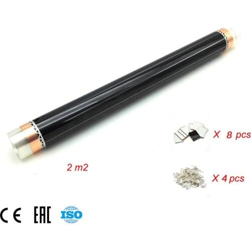Korea Carbon Heating Foil Electric Under Floor Heating System Infrared Heater Film 50CM*4M + 4 Clamps + 8 Insulating Pastes