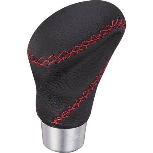 Red Line Gear Shift Knob Transmission Knob Shifter Black Manual And Automatic Handle Shifter 1 Pcs