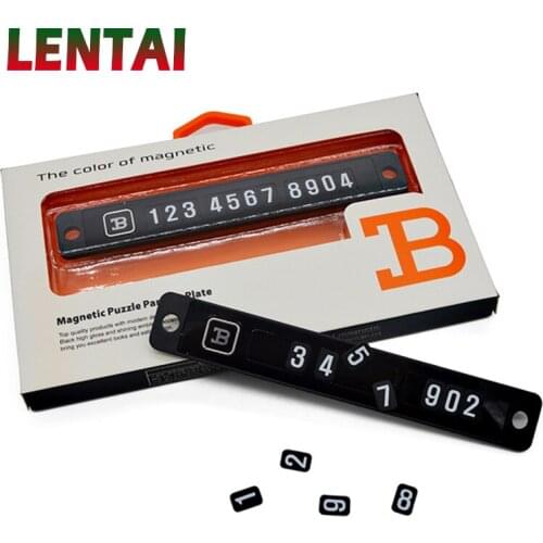 LENTAI For Nissan qashqai j11 juke tiida Lada granta vesta Mazda 3 6 cx-5 1Set Black Car parking card with phone number Stickers