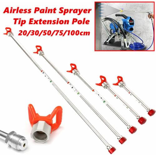 20/30/50/75/100cm Sprayer Extension Rod Airless Paint Spray Guns Tip Extension Pole for Titans Wagner Spraying Machine