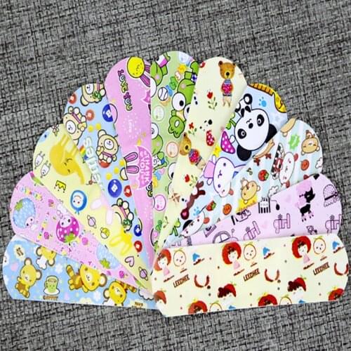 100PCs Waterproof Breathable Cute Cartoon Band Aid Hemostasis Adhesive Bandages First Aid Emergency Kit For Kids Children