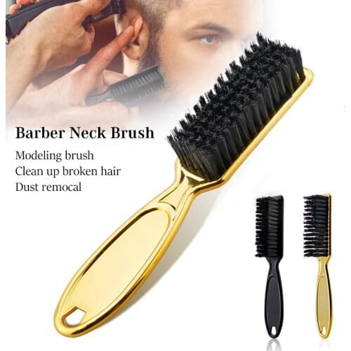 Professional Soft Black Neck Face Duster Brushes Barber Hair Clean Hairbrush Beard Brush Salon Cutting Hairdressing Styling Tool