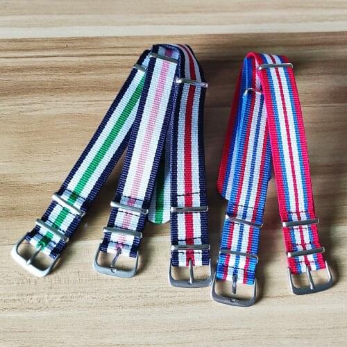 Nato Style Strap 20mm Nylon Watch Band Waterproof Watch Strap for Nato Army Sport Watch