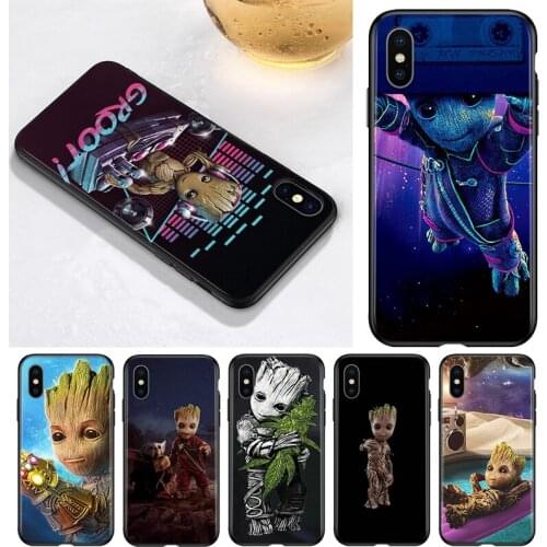 Marvel Cute Groot For Apple iPhone 12 11 Pro Max mini XS Max XR X 8 7 6 6S Plus 5S SE 2020 Soft Phone Case