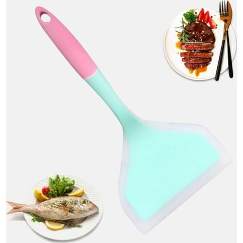 Silicone Spatula Kitchen Scraper Pro Home Cooking Utensils Beef Meat Wide Pizza Shovel Non-stick Turners Food Kitchen Items