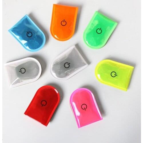 Reflective Shining Night Running Hiking Safe Warning Multi-functional LED Clip Outdoor Cycling Jogging Safety Light