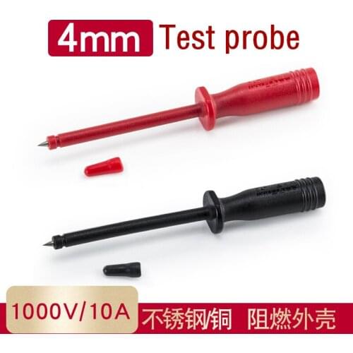 Test pierced wire probe meter rod probe multimeter meter pen 2mm needle with 4mm banana plug hole