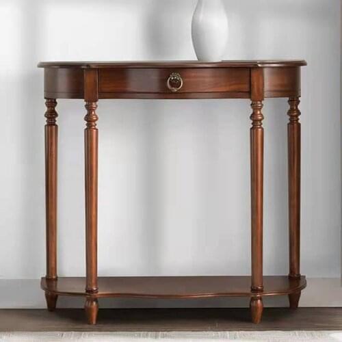 Modern and contracted American style real wood porch desk door porch stage Chinese style place thing is framed narrow desk porch