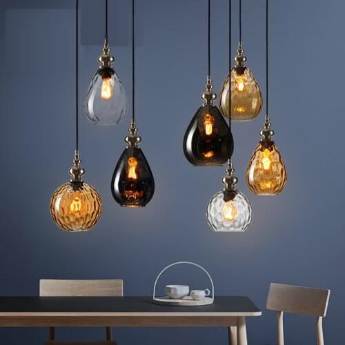 Vintage Home Pendant Lights Modern Led Glass Pendant Light Decor Kitchen Hanging Lamps Home Decor Hanglamp Luminarias