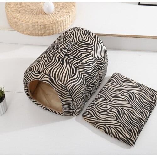 Closed Cat Bed Autumn Winter Warm Cat Dog Mongolian Nest Warm Durable Portable Pet Basket Kennel Dog Cushion Cat Supplies