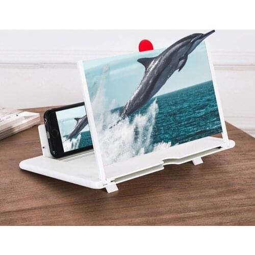 12 inch 3D Phone Screen Magnifier Amplifier Folding Design HD Video Magnifying Glass Watch 3d Movies Smart Phone Bracket Holder