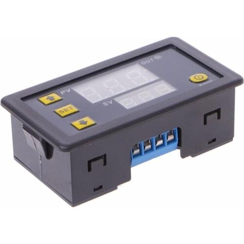 12V Timing Delay Relay Module Cycle Timer Digital LED Dual Display 0-999 Minutes