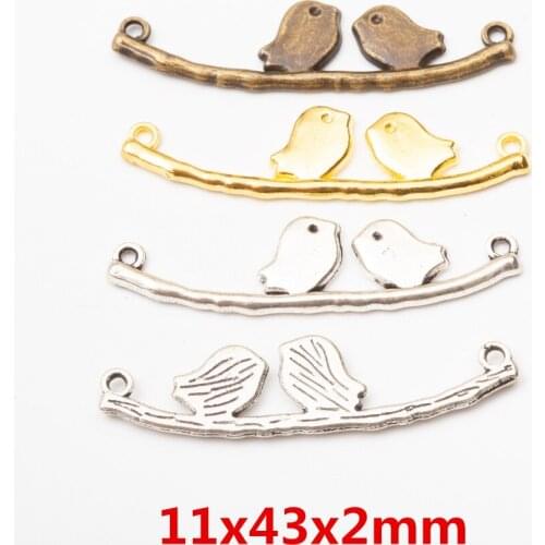 15pcs zinc alloy Animal bird Charms for Jewelry Making 5825