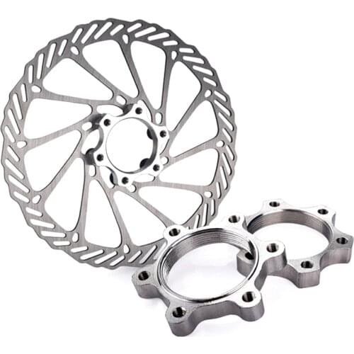 2pcs Bicycle Bike Freewheel Threaded Hubs Disk Disc Brake Rotor 6 Bolt Flange Adapter