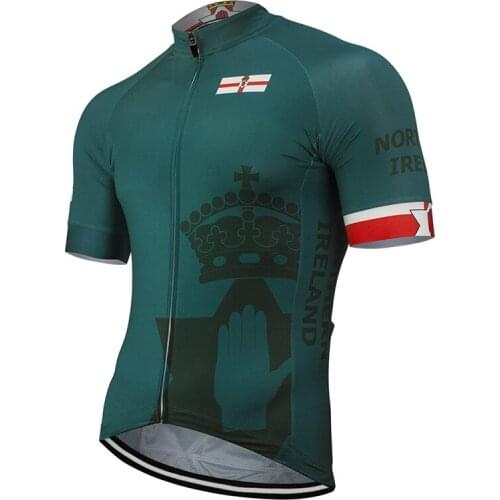 2021 Northern Ireland Men Cycling Jersey Short Sleeve Bicycle Clothing Mtb Bike Wear Maillot Ciclismo