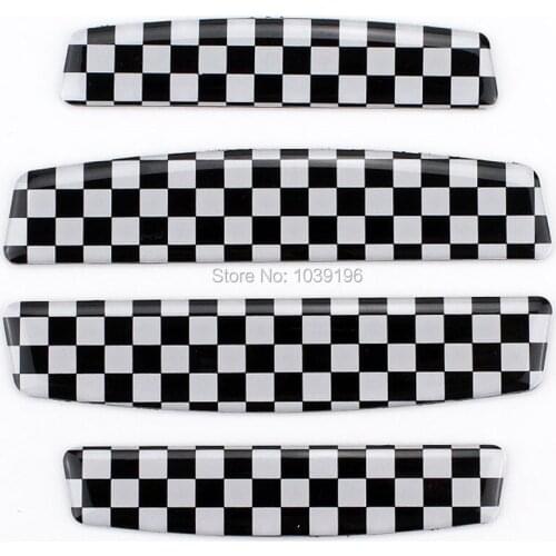 40 x Car Styling Door Edge Guard Protector Strips Anti-collision Anti-scratch Trim Door Edge Guard Stickers For F1 Check Flag