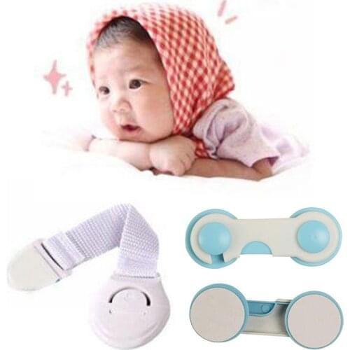 5Pcs/Lot Baby Safety Locks Plastic Kids Children Protection Care Locks Cupboard Drawer Door Cabinet Security Protector