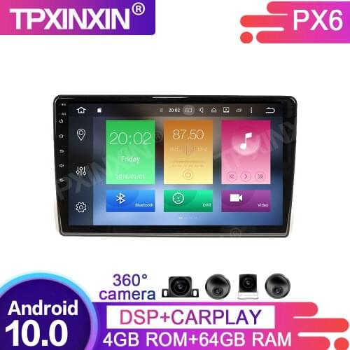 4+64GB Android 10.0 DSP For Toyota Wish 2009-2012 Car Multimedia Player GPS Navigation Headunit Radio Audio Stereo Tape Recorder