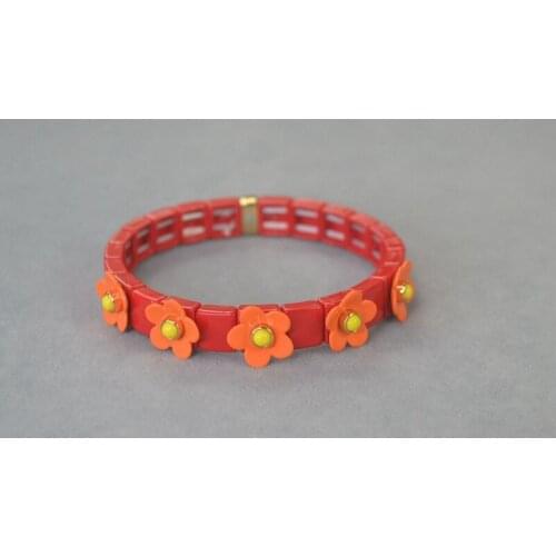 THE ORANGE FLOWER BRACELET