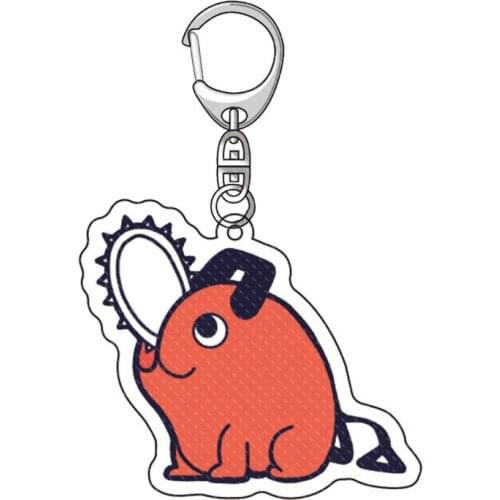 Chainsaw Man Makima Power Denji Reze Cartoon Keychains Cute Acrylic Pendant Keyring Anime Cosplay Stand Model Desktop Toy Gift