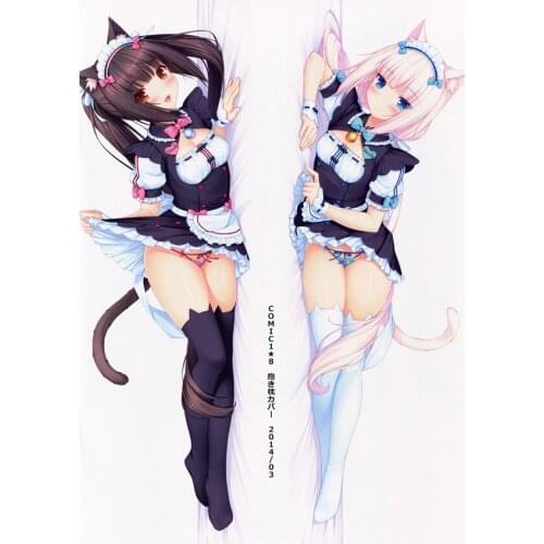 Chocolat Vanilla Japanese Anime Dakimakura Pillow Case Hug Pillowcase Life-sized Throw pillows Bedding Customized